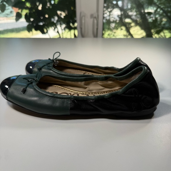 Sam Edelman Green with Metallic Toe Cap Ballet Flats Women’s Size 8.5 - Picture 5 of 14